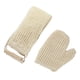thumbnail image 2 of Advancent Guantes de Traje de ducha Sisal Cáñamo Amigable con la piel Bandas para el cabello puro Limpiador Herramientas Barra trasera suave Juegos de accesorios de baño, 2 of 6