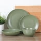 thumbnail image 2 of Juego de vajilla Gibson Home Queenslane de 16 piezas, color verde mate, 2 of 6