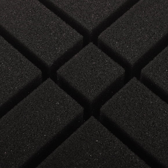 BRIGHTFUFU 4Ud Panel Insonorizante Negro Espuma Para Tratamiento Acústico En Salas Y Estudios