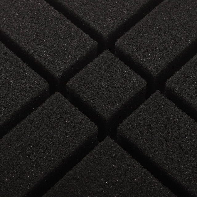 BRIGHTFUFU 4Ud Panel Insonorizante Negro Espuma Para Tratamiento Acústico En Salas Y Estudios
