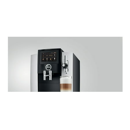 Jura - S8 Automatic Coffee Machine with One Touch Espresso and Cappuccino - Moonlight Silver