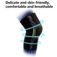 thumbnail image 4 of Cheers.US 1 Pair Knee Pads Breathable Comfortable Wide Application Ergonomic Design Soft Fabric Knee Protection Non-slip Knee Support Warmer Brace for Sports, 4 of 7