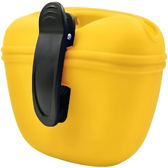 GASTROPOD Silicone Dog Treat Pouch with Magnetic Closure, Portable Training Bag with Waist Clip for Outdoor Walks & Feeding