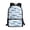 Blue Whale Stripes Pattern, variant on Basketball Pattern Backpack, Spacious Interior Bookbag 17 Inch Smooth Double Zipper Polyester Bookbag for School Camping