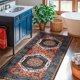 thumbnail image 2 of Sonoro Kate Alfombras de 2,5x8 para Salón Recámara, Alfombra Interior Boho Antideslizante Lavable a Máquina, Rojo-azul, 2 of 6