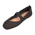 thumbnail image 2 of Bkhluea Women Mesh Mary Jane Knit Flats Slip On Comfortable Footwear For Office Work Daily Casual Outdoor Activities, 2 of 7