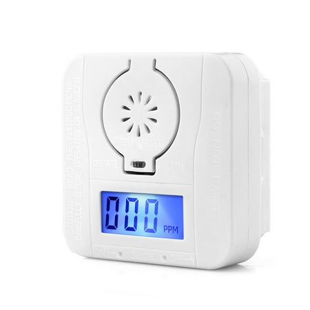 Combination Smoke Detector and Carbon Monoxide Alarm for Home, Travel Portable Fire CO Alarm with (Best Combination Smoke And Carbon Monoxide Detector)