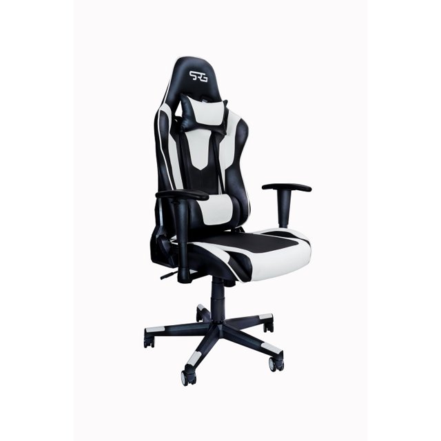 Silla de juego SRG EST-BLAWHI Professional para jugadores