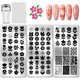 thumbnail image 1 of Juego de 3 placas para estampar uñas con diseño floral abstracto. Plantilla de acero inoxidable con imagen de planta para uñas. Incluye herramienta raspadora de silicona para estampar uñas., 1 of 7