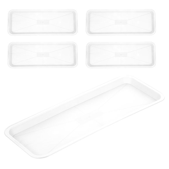 CIMAXIC 5Ud De Plástico Para Plantas Para Con Rectangular Y Superficie Lisa