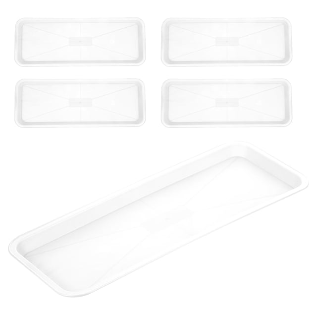 CIMAXIC 5Ud De Plástico Para Plantas Para Con Rectangular Y Superficie Lisa