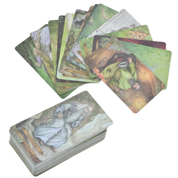 Carta del Tarot del Encantamiento del Bosque, Cartas del Tarot del Tarot del Bosque del Encantamiento Cartas de la baraja del Tarot Diseño de clase mundial