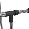 thumbnail image 6 of vidaXL Clothes Rack Set of 2 Black, Silver Stainless Steel, PP Plastic, 6 of 6