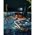 thumbnail image 2 of Rectangle Table Cloth, William Morris Jungle Nightingale Table Cover, Hand-Screen Printed Rich Color Table Cover,for Home Decor,Indoor Outdoor Dining,Picnic,Kitchen(55x87inch/140x220cm), 2 of 4