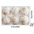 thumbnail image 3 of Kbndieu 6Pcs Christmas Tree Balls Ornaments, 2.36 Inch White Shatterproof Christmas Ornaments Set for Xmas Tree Decorations, Christmas Hanging Ornament for Holiday Wedding Party, 3 of 3