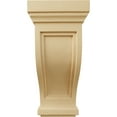thumbnail image 2 of Ekena Millwork 6 1/2"W x 6 1/2"D x 14"H Traditional Recessed Corbel, Alder, 2 of 4