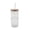 Clear, variant on Better Homes and Gardens 22-Ounce Green Ribbed Tritan Sipper Tumbler with Straw and Acacia Wood Lid