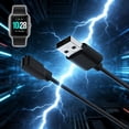 thumbnail image 5 of USB Charging Cable for Smartwatch, 2-Pin Connector, Replacement Charger Compatible with VeryFit/VeryFitPro IDW Series ID208 GTX20, 5 of 6