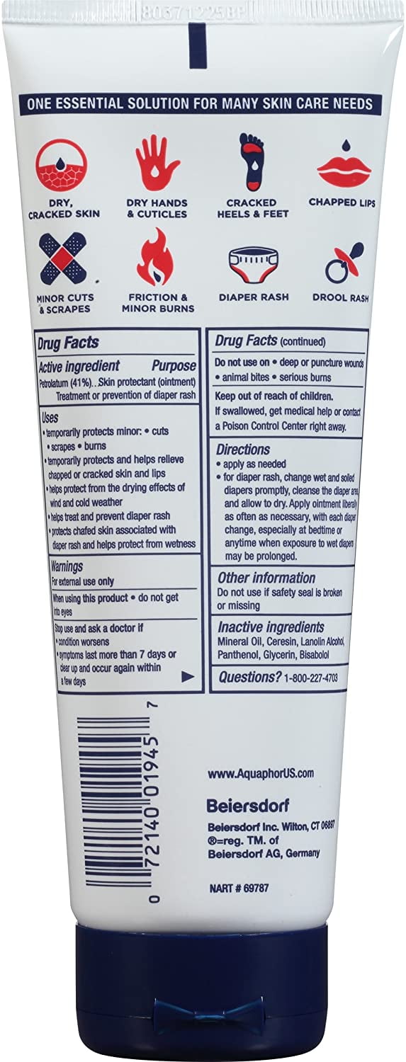 Aquaphor Healing Ointment 7 Ounce Tube 207ml 2 Pack