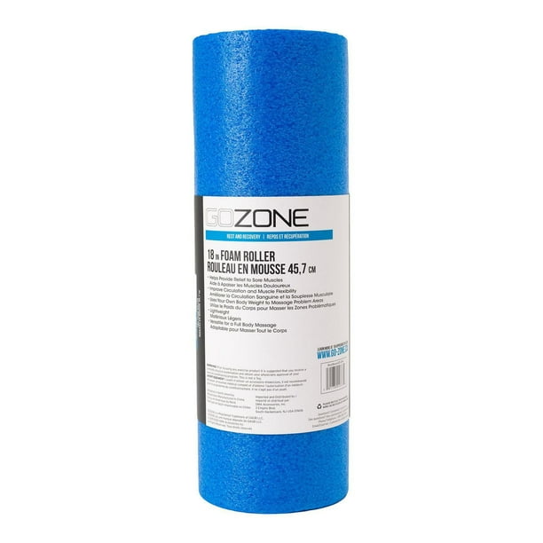 GoZone 18” EPE Foam Roller – Blue, Made from durable material