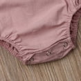 thumbnail image 6 of Douhoow Baby Girls Rompers Infant Sleeveless Sling Button Backless Jumpsuit 0-3Y, 6 of 6