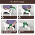thumbnail image 4 of PETLESO Female Waterproof Physiological Pants, Reusable Female Dog Diapers, Adjustable Female Dog Diapers 3 Pieces, Suitable for Most Puppies - Size XL, 4 of 6