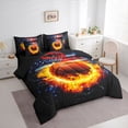 thumbnail image 3 of Castle Fairy Sport Soccer Bedding Comforter Set,Abstract Flame Ball Full Bedding Set, 3 of 8