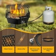thumbnail image 3 of SPECSTAR Portable 58,000 BTU Propane Fire Pit, 20-Inch Smokeless Outdoor Design with Carry Bag, Tank Holder, Ideal for Patio, Backyard, Camping, Tailgating, Deck, RV, 3 of 7