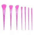 thumbnail image 1 of Juegos De Brochas De Maquillaje De 7/10 Uds., Mango En Espiral, Brocha Suave Para Sombra De Ojos, Herramientas De Belleza Portátiles Para Todo Tipo De Piel Yuarrent CE008039-01, 1 of 6