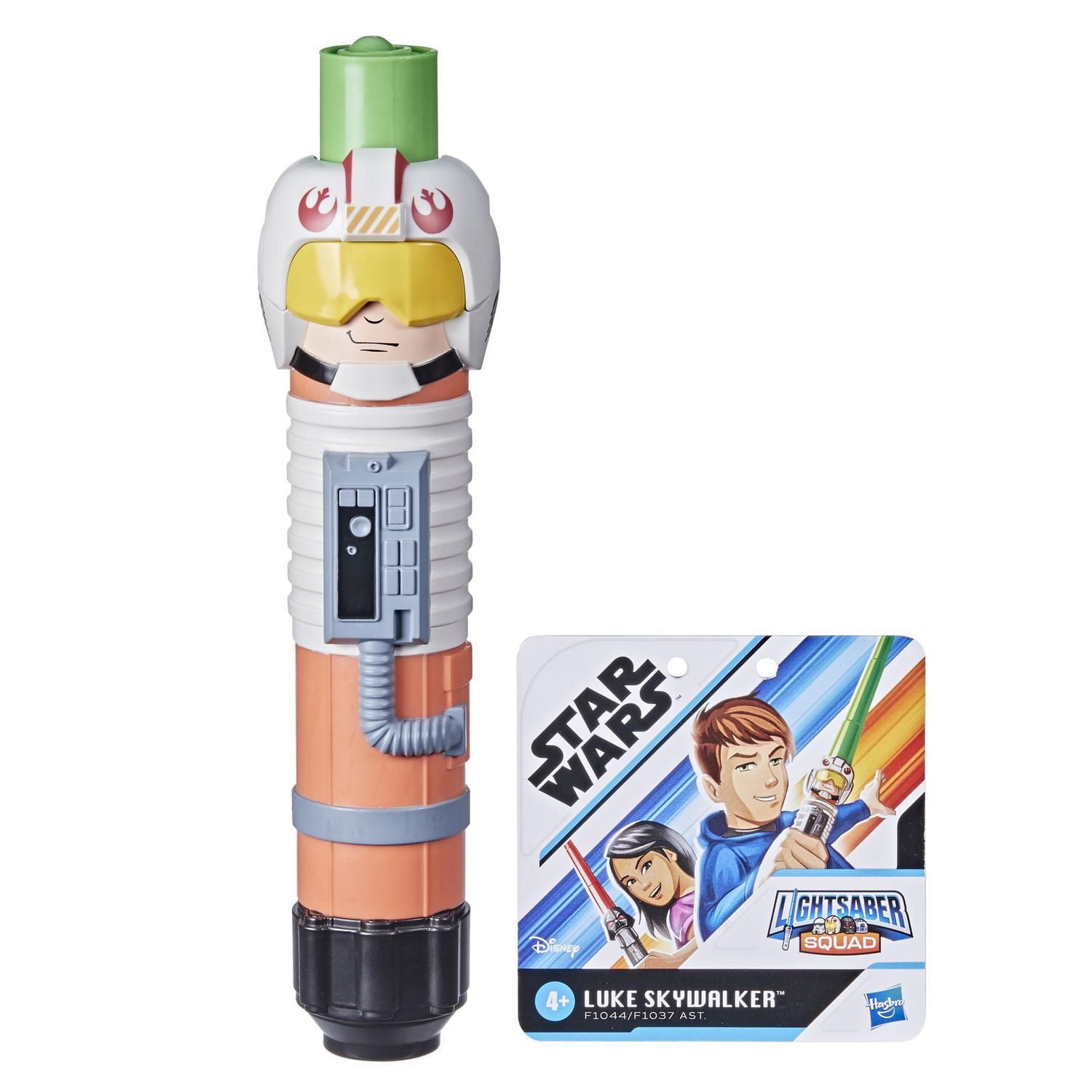 Star Wars Lightsaber Squad Luke Skywalker Extendable Green Lightsaber Roleplay Toy for Kids Ages 4 and Up