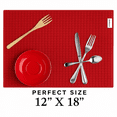 thumbnail image 3 of Kitchen Drying Mat Red Dish Drying Mat - 12" x 18" - Kitchen Essentials - 1 Dish Drying Mat with Flexible Microfiber Material, 3 of 4