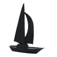 thumbnail image 3 of Escultura de velero minimalista de resina para el hogar, figura decorativa artística. Negro, 3 of 9