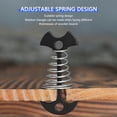 thumbnail image 6 of Yucurem 4Pcs Deck Tie Down Tent Stakes Aluminium Alloy with Spring Buckle Tent Awnings (Black), 6 of 7