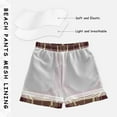thumbnail image 3 of FORMRS Boys Swim Trunks Quick Dry Mesh Liner Boardshorts Sizes XS-XL, Gold Abstract Pattern, 3 of 7