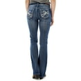 thumbnail image 2 of WallFlower Women's Luscious Curvy Bootcut Mid-Rise Insta Stretch Juniors Jeans (Standard and Plus), 2 of 3