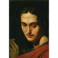 thumbnail image 2 of Jean Auguste Dominique Ingres 18x24 Gold Ornate Framed and Double Matted Museum Art Print Titled - Head of Saint John the Evangelist, 2 of 4