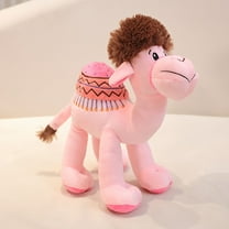 Camel Plush Toy, Stuffed Animal Plushie Doll, Soft Fluffy Like Real Desert Animals Hugging Toy - Present for Every Age & Occasion，Pink