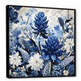 thumbnail image 2 of Designart "Harmonious Blue Bonnets Minimalism" Blue Bonnets Floater Framed Canvas Wall Art, 2 of 5