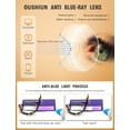 thumbnail image 3 of OuShiun 5-Pack Reading Glasses, Blue Light Blocking Computer Glasses, Anti Glare Filter, Spring Hinge Readers+2.5, 3 of 7