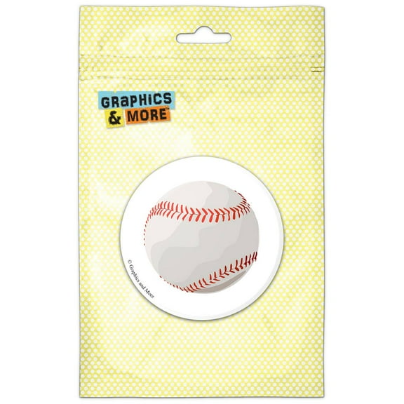 Baseball Red Stitching Pinback Button Pin Badge