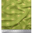thumbnail image 1 of Soimoi Green Viscose Chiffon Fabric Artistic Flower Mandala Print Fabric by the Yard 42 Inch Wide, 1 of 3