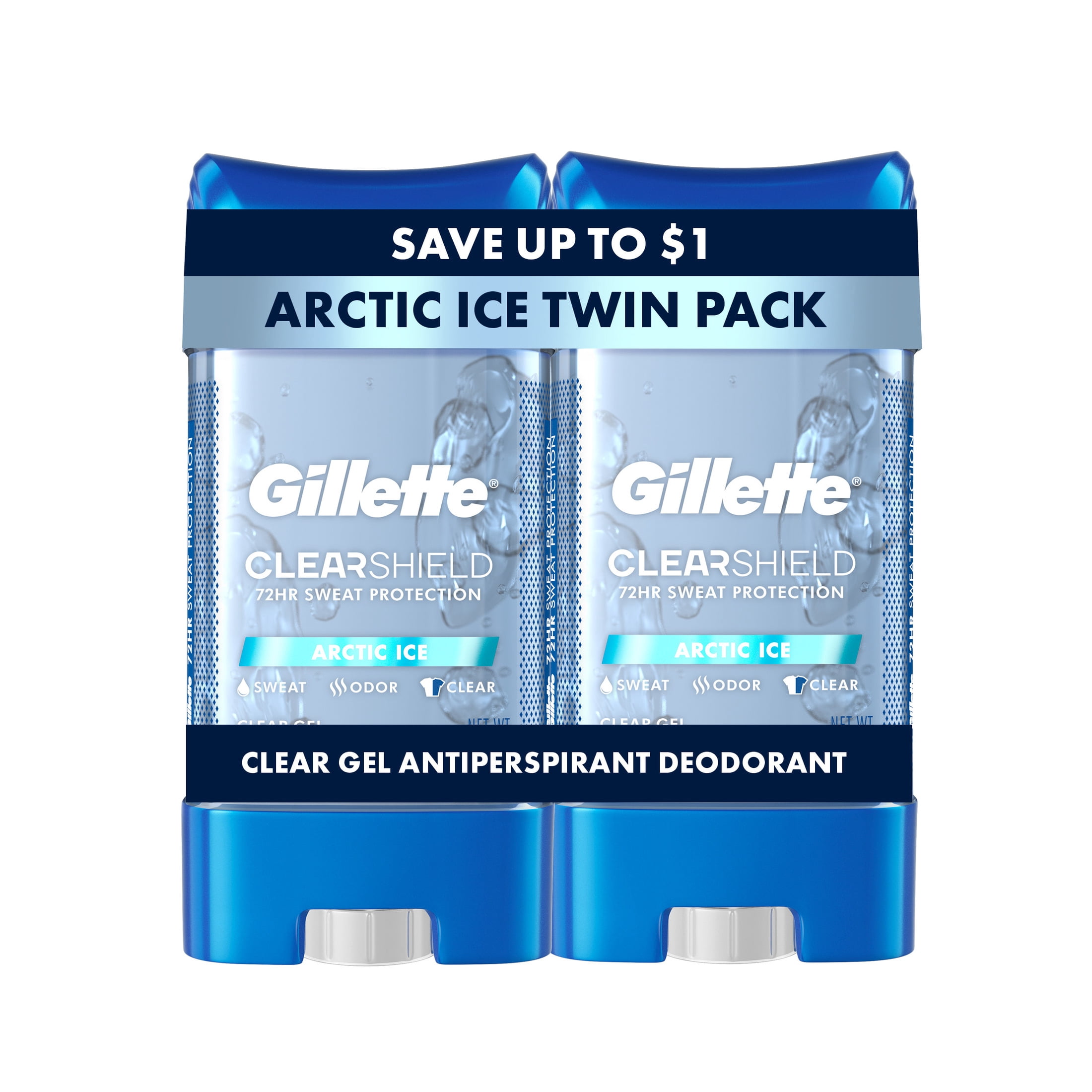 Gillette Antiperspirant Deodorant for Men, Clear Gel, Cool Wave