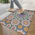 thumbnail image 3 of Bohemian Retro Color Diamond Pattern (4) Door Mat Welcome Door Mat for Front Door, Home Entrance, Yard, Floor, Patio, Non Slip Spring Summer Welcome Mat Indoor Outdoor Doormat 30"*17", 3 of 6