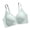 Green(Bra), variant on Women's Seamless Wirefree Bra Smooth Comfort T-Shirt Bralette, Padded Everyday Invisible Bra with Wide Straps