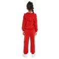thumbnail image 5 of MSemis Kids Boys 2 Piece Tracksuit Jogger Sets Full Zip Hoodies Outfits Red 18-24 Months, 5 of 6