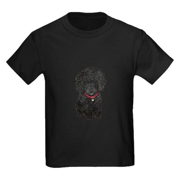 CafePress - Poodle Pup (Blk) Kids Dark T Shirt - Dark T-Shirt Kids XS-XL