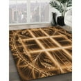 thumbnail image 3 of Ahgly Company Machine Washable Indoor Rectangle Transitional Orange Area Rugs, 5' x 8', 3 of 7