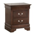 thumbnail image 3 of Glory Furniture Louis Phillipe 2 Drawer Nightstand in Cappuccino, 3 of 8