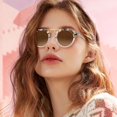thumbnail image 3 of Gafas de Sol CARFIA Rosa Marrón de Acetato Polarizadas para Mujer, 3 of 9