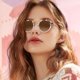 thumbnail image 3 of Gafas de Sol CARFIA Rosa Marrón de Acetato Polarizadas para Mujer, 3 of 9